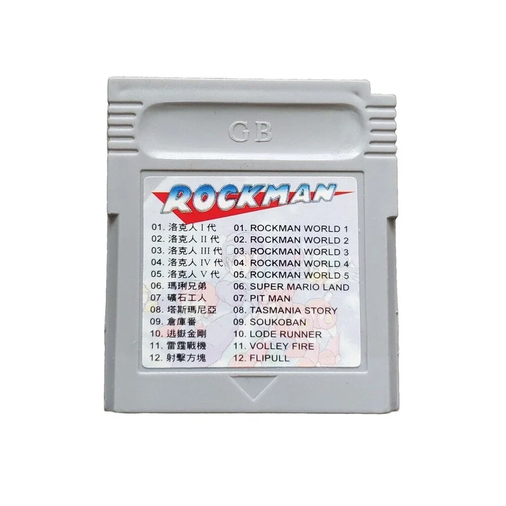 Nintendo GB Rockman Game Cartridge Made In Japan w Storage Case 90s Vintage